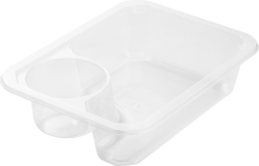 Лоток под запайку прямоугольный 187_137_45 с соусником