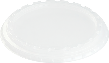 Крышка круглая прозрачная диаметром 138 мм НИЗКАЯ для контейнера М
