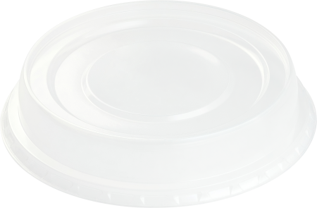Крышка круглая прозрачная диаметром 138 мм ВЫСОКАЯ для контейнера М